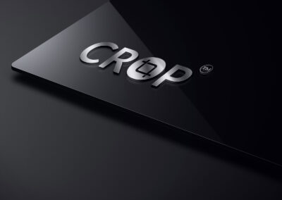 Crop Typography Logo Design