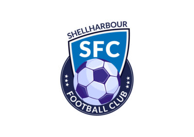 Football Club Typography Logo Design