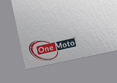 One Moto Typography Logo Design